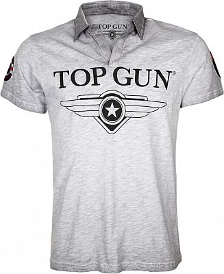 Top Gun Star, Polo Shirt - Grau - XXL von Top Gun