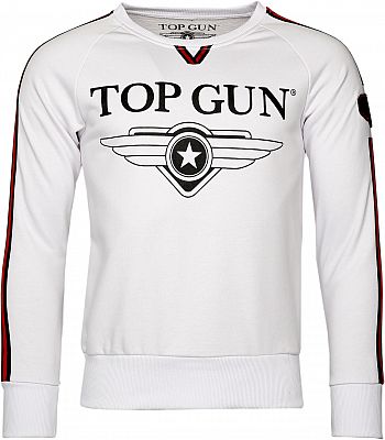 Top Gun Streak, Sweatshirt - Weiß - 3XL von Top Gun