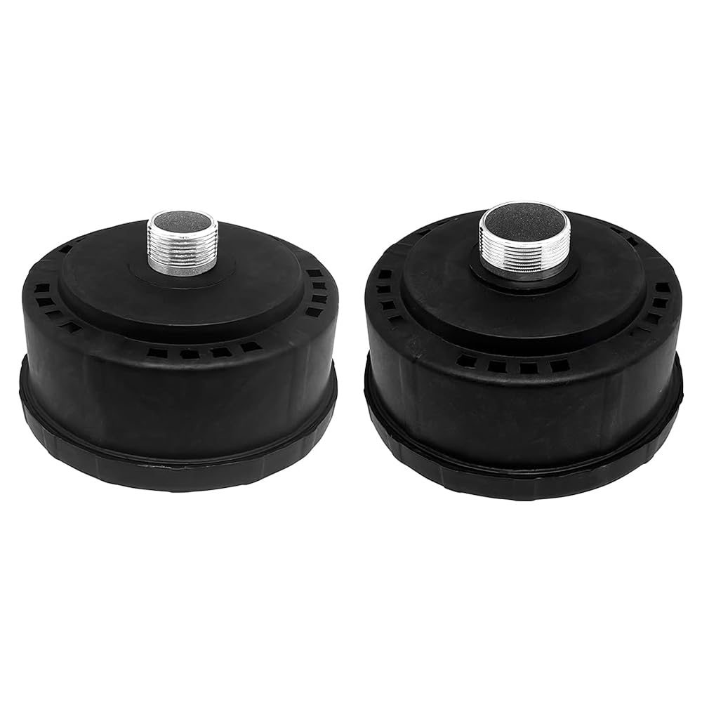 2 Stück Luftkompressor-Schalldämpfer, 25 mm Gewinde, Kunststoffgehäuse, Schalldämpfer aus Metall, Ansaugfilter, Schalldämpfer für Gebläse, Luftkompressoren, Kessel 2 Stück Luftkompressor-Schalldämpfer, 25 mm Gewinde, Kunststoffgehäuse, Schalldämpfer aus Metall, Ansaugfilter, Schalldämpfer für Gebläse, Luftkompressoren, Kessel von TopHomer