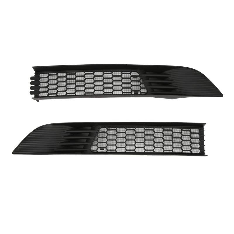 Frontgrill Mesh Gittereinsätze für Tesla Model Y 2020-2023, 2PCS Frontgrill Mesh Bright Black Bumper Vent Grille Ersatz für Tesla Model Y 2020-2023 von Topiky