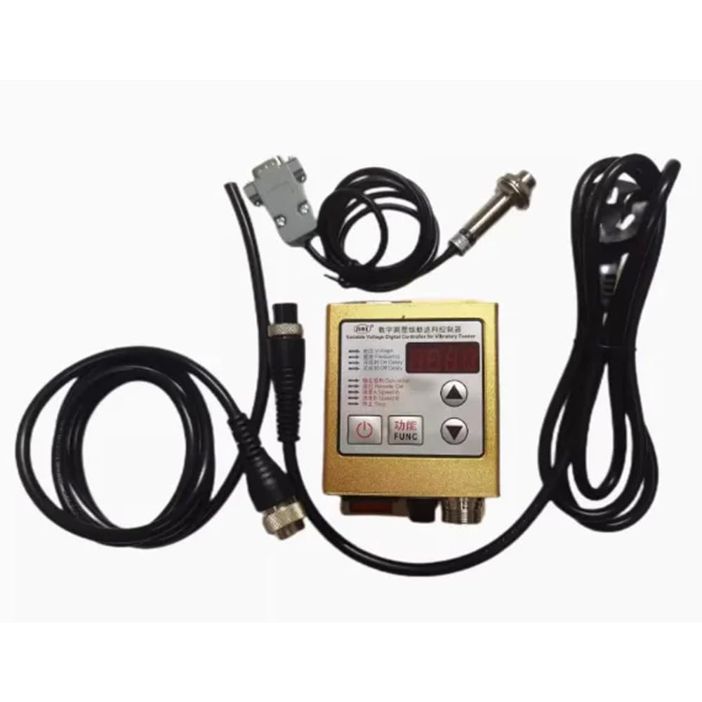 Toplionace Digitaler Regler mit Variabler Spannung für Vibration Feeder, Linearer Feeder Controller, 85-260V AC (mit Switch Line) von Toplionace