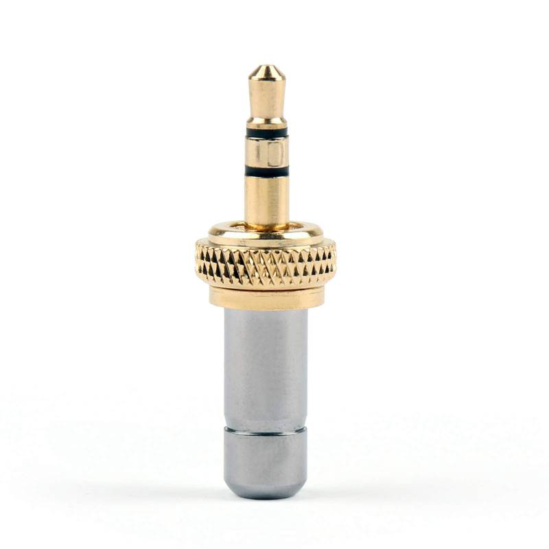 Topteng 1 x Mini-3,5-mm-Stereo-Klinkenstecker, vergoldet, 3,7 mm, für Sennheiser von Topteng