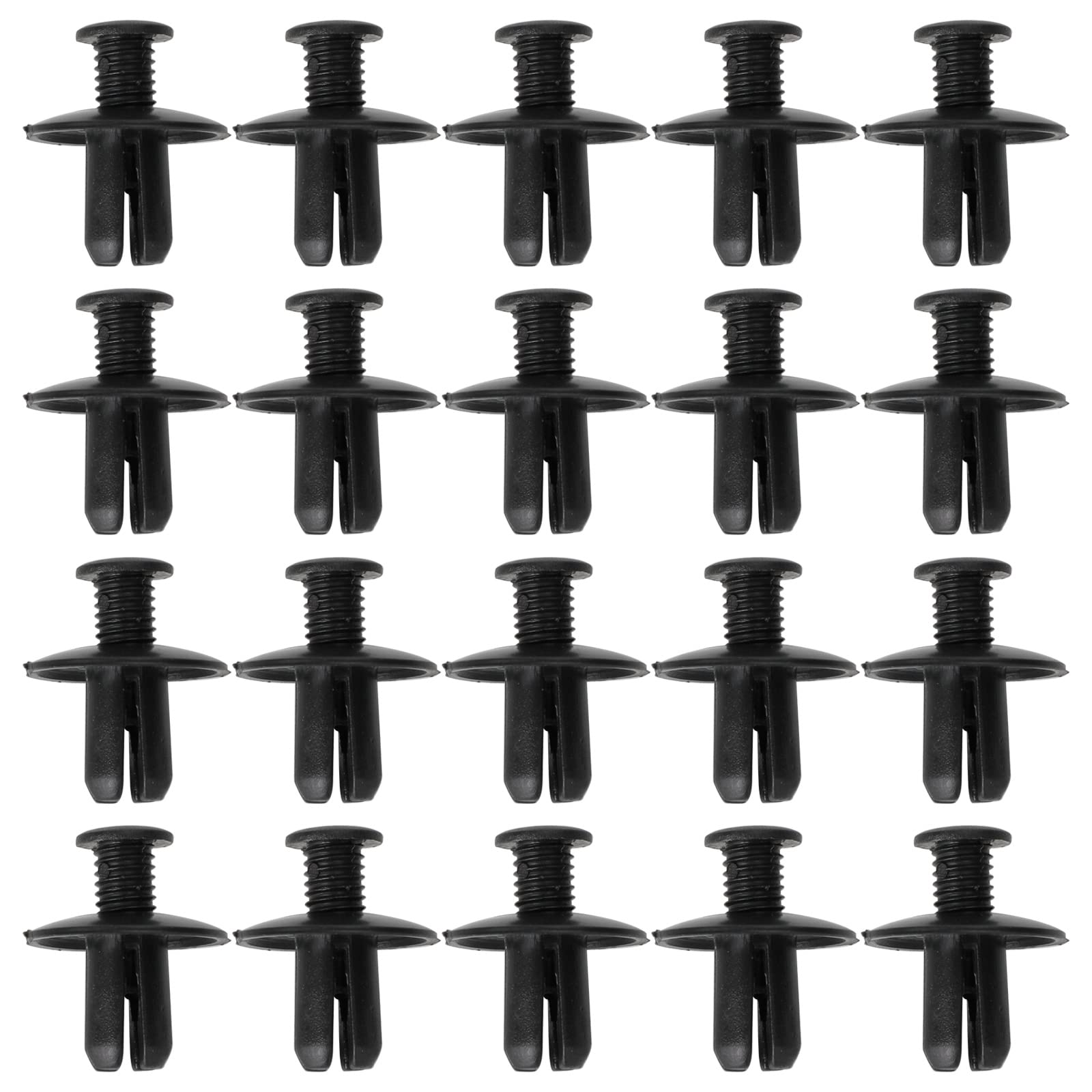 Topteng 20pcs Verkleidungsfeld Bolzenclip 8mm Plastikschraube Nieten Clips schwarz von Topteng