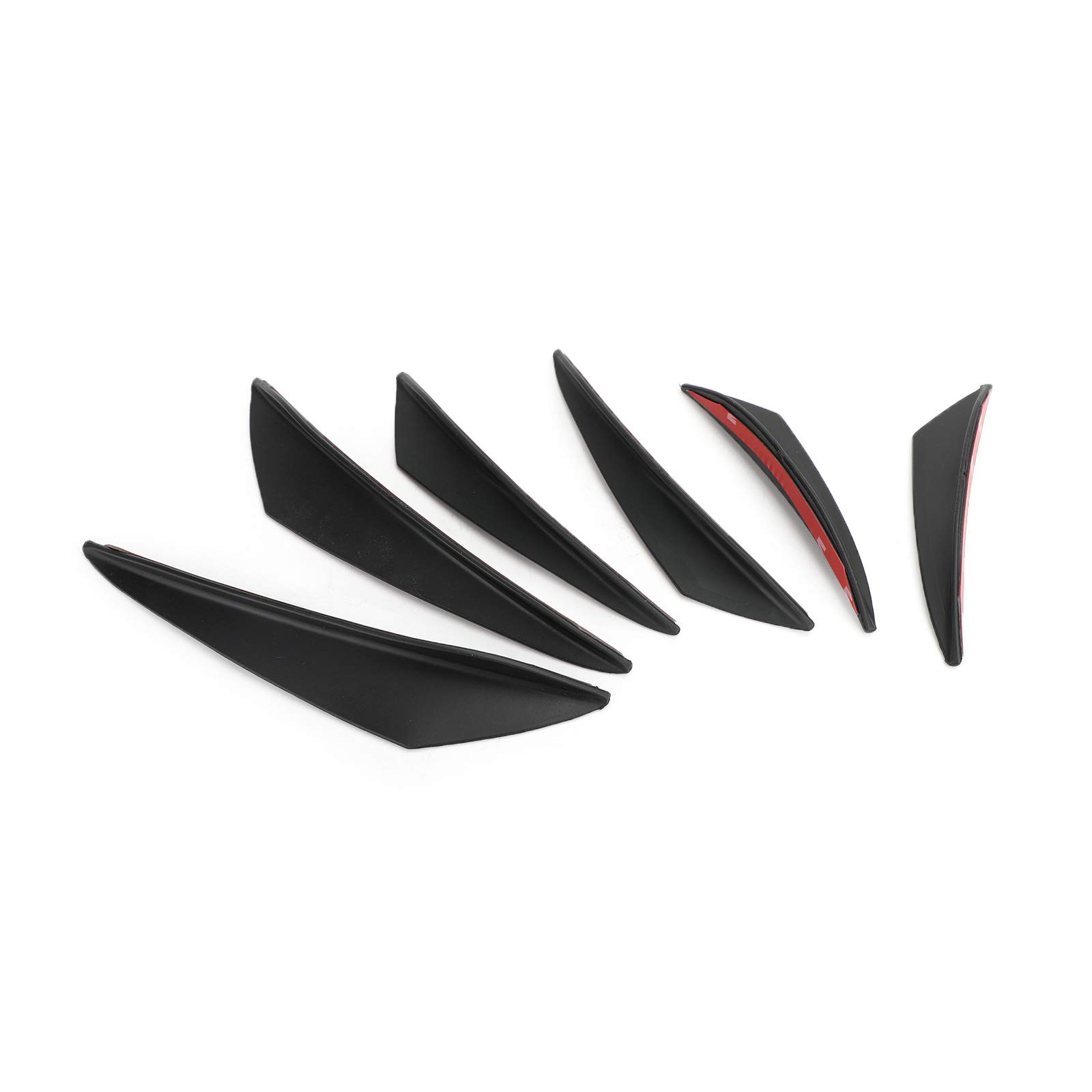 Topteng 6 STÜCKE Universal Auto/Auto Front Bumper Flossen Spoiler Canards Tankkohlefaser Topteng 6 STÜCKE Universal Auto/Auto Front Bumper Flossen Spoiler Canards Tankkohlefaser von Topteng