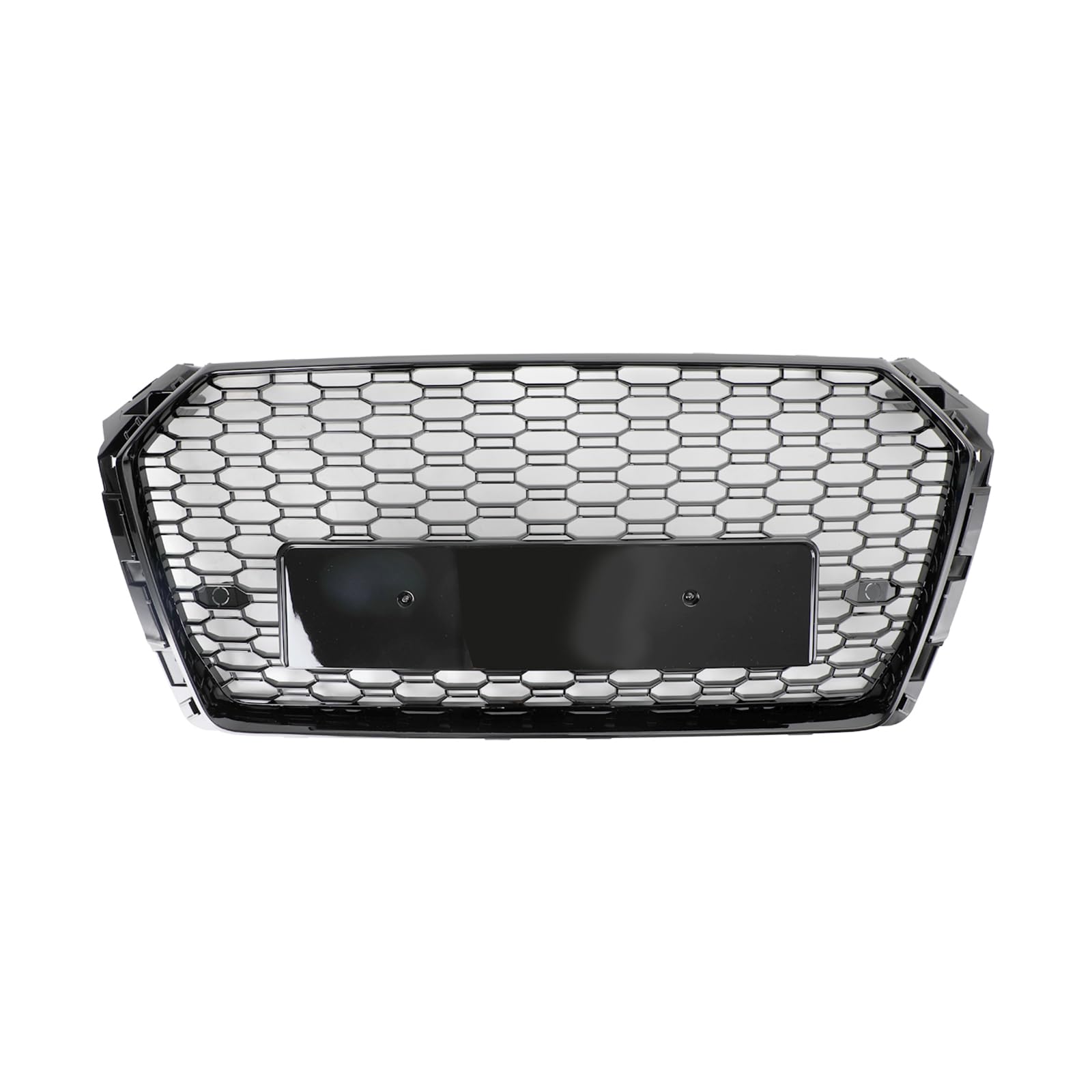 Topteng Honeycomb Mesh Hex Grille Grill passend für Au-di A4/S4 B9 2017-2019 Schwarz von Topteng