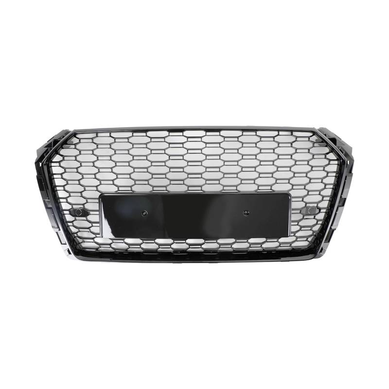 Topteng RS4-Style Sechskant-Wabengitter-Grill passend für Audi A4/S4 B9 2017-2019, Schwarz von Topteng