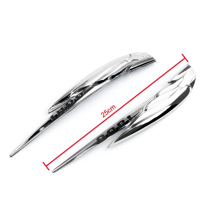 Topteng Motorrad-Gas-Behälter-Emblem-Abzeichen-Abziehbilder Chrom für Honda VTX1800 von Topteng