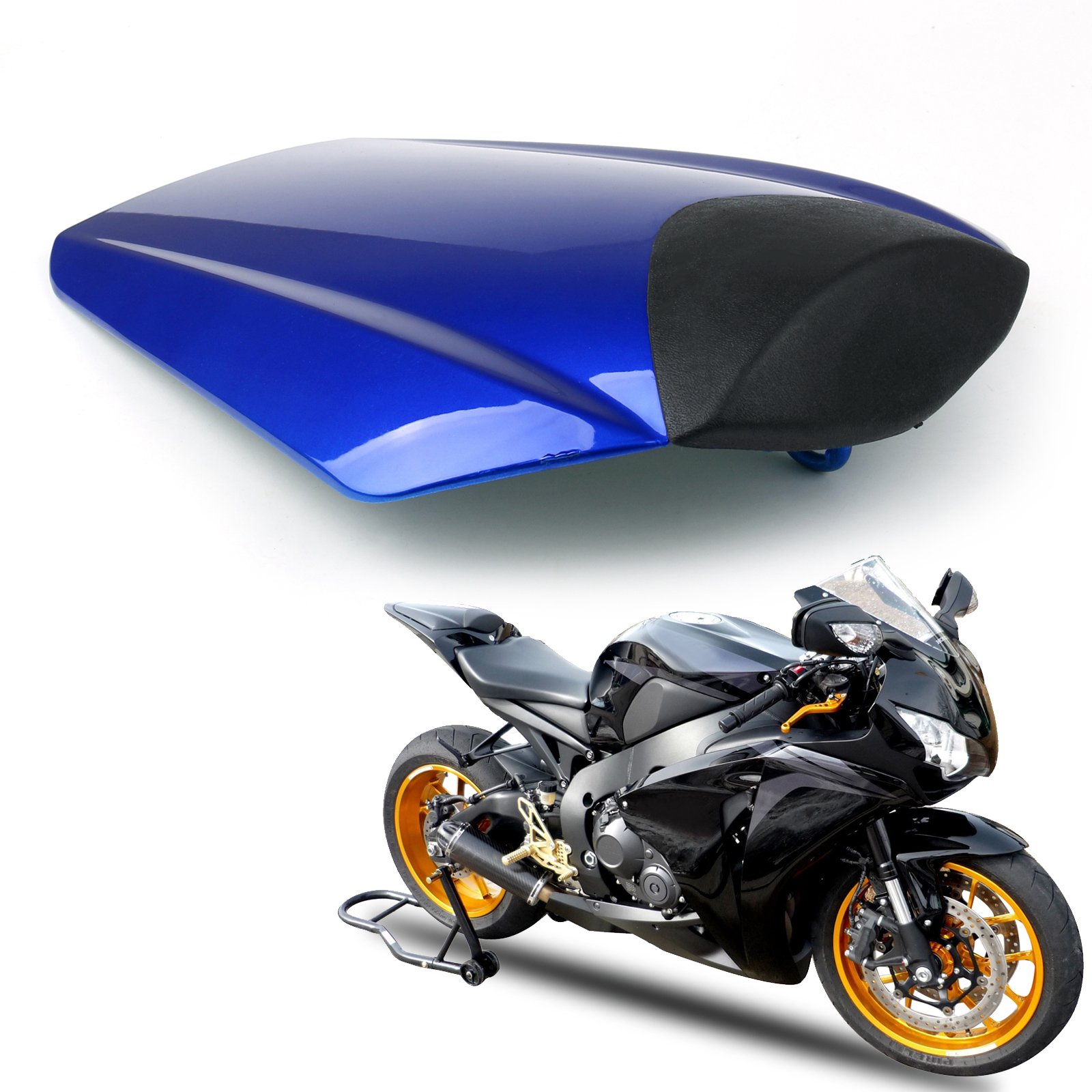 Topteng Motorrad Hinten Sozius-Sitz, Motorrad Fondpassagier Soziusabdeckung ABS Pad Motor Verkleidung Heckabdeckung für Hon-da CBR 1000 RR 2008-2015 Topteng Motorrad Hinten Sozius-Sitz, Motorrad Fondpassagier Soziusabdeckung ABS Pad Motor Verkleidung Heckabdeckung für Hon-da CBR 1000 RR 2008-2015 von Topteng