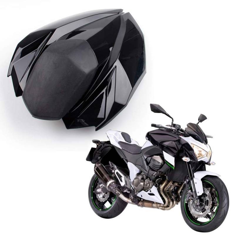 Topteng Motorrad Hinten Sozius-Sitz, Motorrad Fondpassagier Soziusabdeckung ABS Pad Motor Verkleidung Heckabdeckung passend für Kawasaki Z800 2013-2018 von Topteng