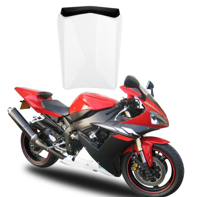 Topteng Motorrad Hinten Sozius-Sitz, Motorrad Fondpassagier Soziusabdeckung ABS Pad Motor Verkleidung Heckabdeckung für Yamaha YZF R1 2002-2003 Fairing von Topteng