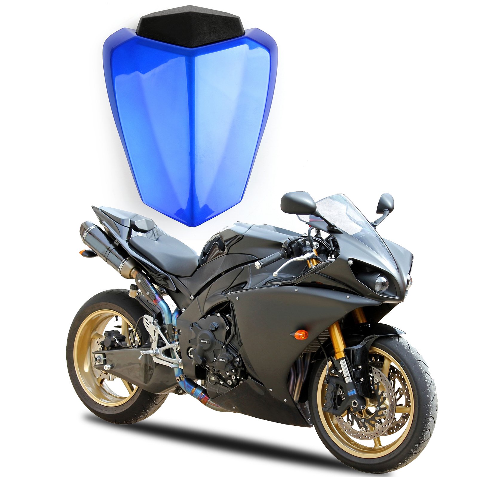 Topteng Motorrad Hinten Sozius-Sitz, Motorrad Fondpassagier Soziusabdeckung ABS Pad Motor Verkleidung Heckabdeckung für Yamaha YZF R1 2009-2014 Fairing Topteng Motorrad Hinten Sozius-Sitz, Motorrad Fondpassagier Soziusabdeckung ABS Pad Motor Verkleidung Heckabdeckung für Yamaha YZF R1 2009-2014 Fairing von Topteng