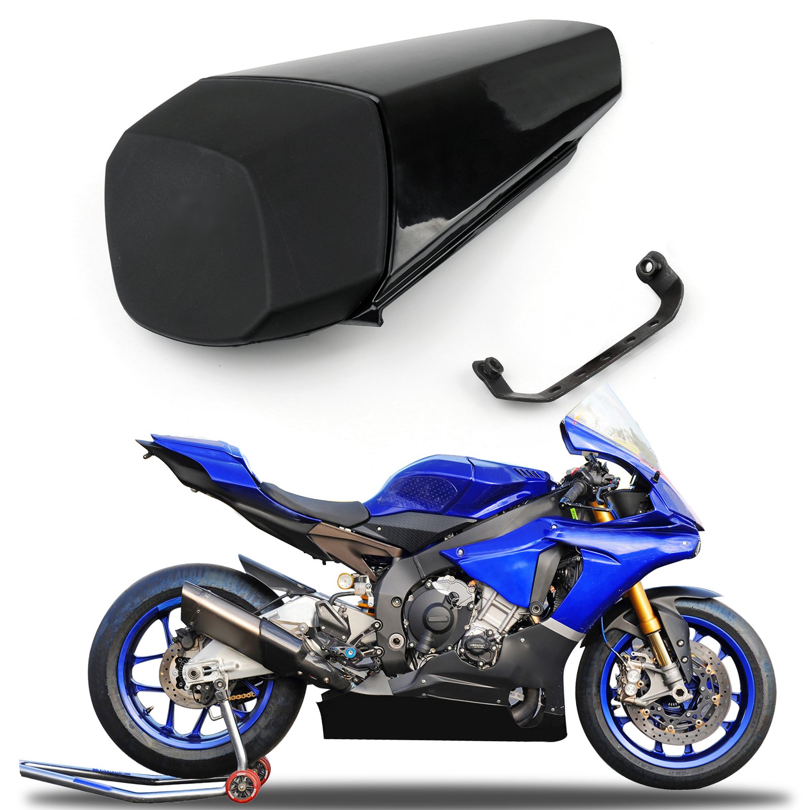 Topteng Motorrad Hinten Sozius-Sitz, Motorrad Fondpassagier Soziusabdeckung ABS Pad Motor Verkleidung Heckabdeckung für Yamaha YZF-R1 R1 2015-2018 Topteng Motorrad Hinten Sozius-Sitz, Motorrad Fondpassagier Soziusabdeckung ABS Pad Motor Verkleidung Heckabdeckung für Yamaha YZF-R1 R1 2015-2018 von Topteng