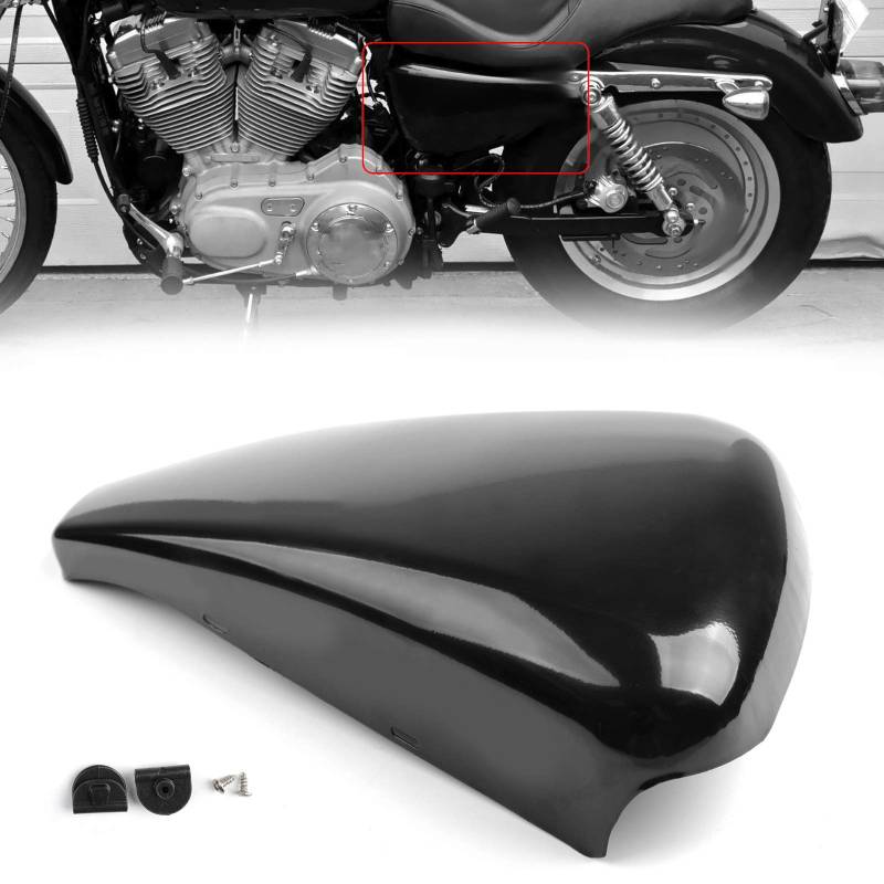 Topteng Motorrad Linke Seite Batterie-Abdeckung für Harley Sportster XL Eisen 883 1200 2014-2018, 1pc von Topteng