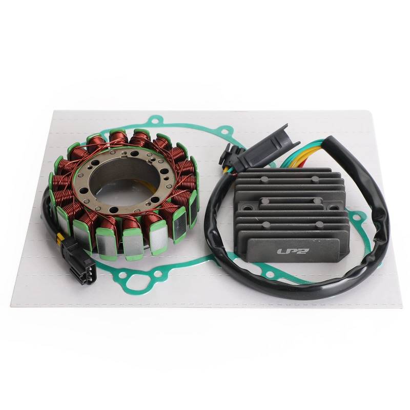 Topteng Magneto Stator Coil + Regulator + Dichtungssatz, 12318524422 Zündspule Kit passend für BMW F650GS F700GS F800GS F800R F800S F800ST F800GT von Topteng