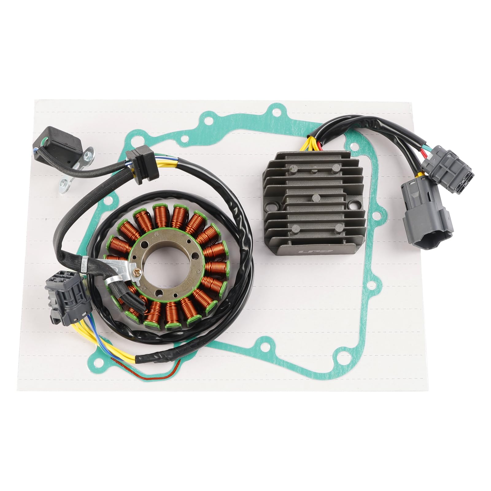 Topteng Stator-Regler-Gleichrichter-Dichtung passend für Kymco Mongoose Maxxer KXR MXU 250 Topteng Stator-Regler-Gleichrichter-Dichtung passend für Kymco Mongoose Maxxer KXR MXU 250 von Topteng