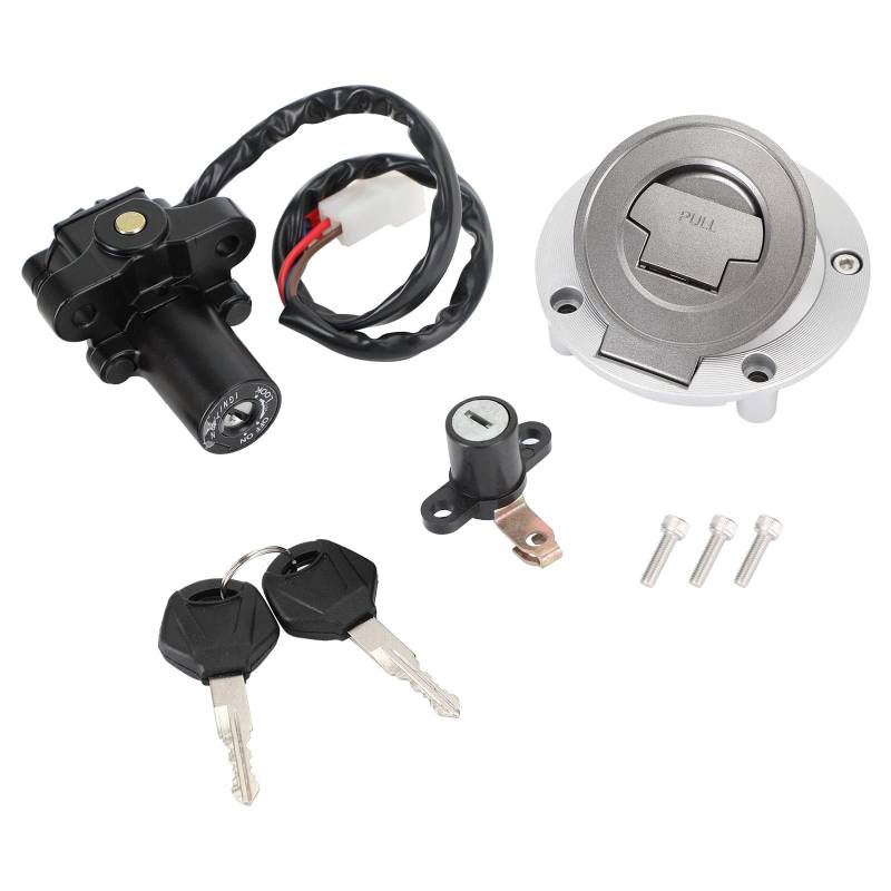 Topteng Zündschalter Gaskappen-Sitzverriegelungssatz für Yama-ha YZF-R1 R1 R1 RN01 RN09 2000-2003 von Topteng