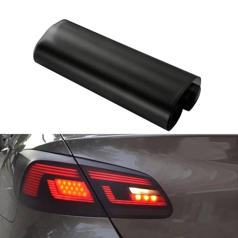 Auto Licht Tönungsfolie Auto Licht Film Aufkleber Scheinwerfer Nebelscheinwerfer getönte Farbfolien Aufkleber Auto Rauchfolie Aufkleber Abdeckung(Matt-schwarz,30x150CM) von Torcarvh