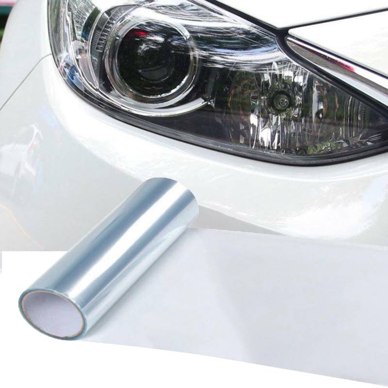 Auto Licht Tönungsfolie Auto Licht Film Aufkleber Scheinwerfer Nebelscheinwerfer getönte Farbfolien Aufkleber Auto Rauchfolie Aufkleber Abdeckung(Transparent,30x150CM) von Torcarvh