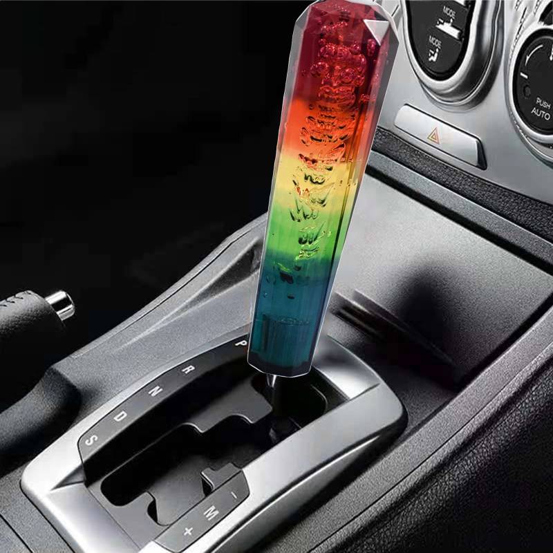 Schaltknauf Auto-Geschwindigkeits-Schaltknauf Torcarvh Kristall-Schalthebelknauf mit 3 Adaptern automatischer Knauf für die meisten automatischen manuellen Fahrzeuge (20 cm/7,8 Zoll) von Torcarvh