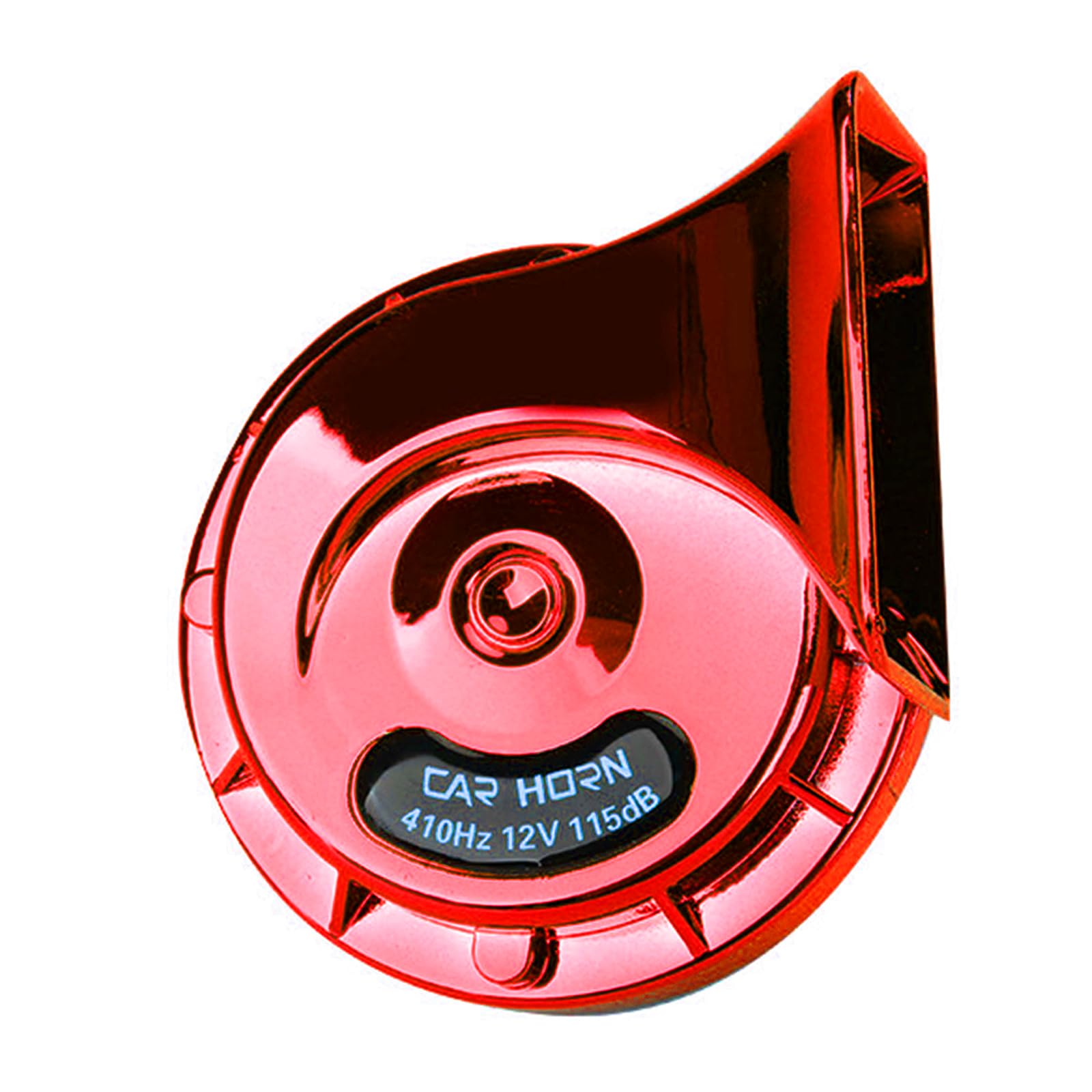 Torcarvh Autohupe Zughörner 12V elektrische Schneckenhupe Lautsprecher super laute Lufthupe wasserdicht langlebig Automobil für Auto LKW Motorrad Boot(Rot,1 Stück) von Torcarvh