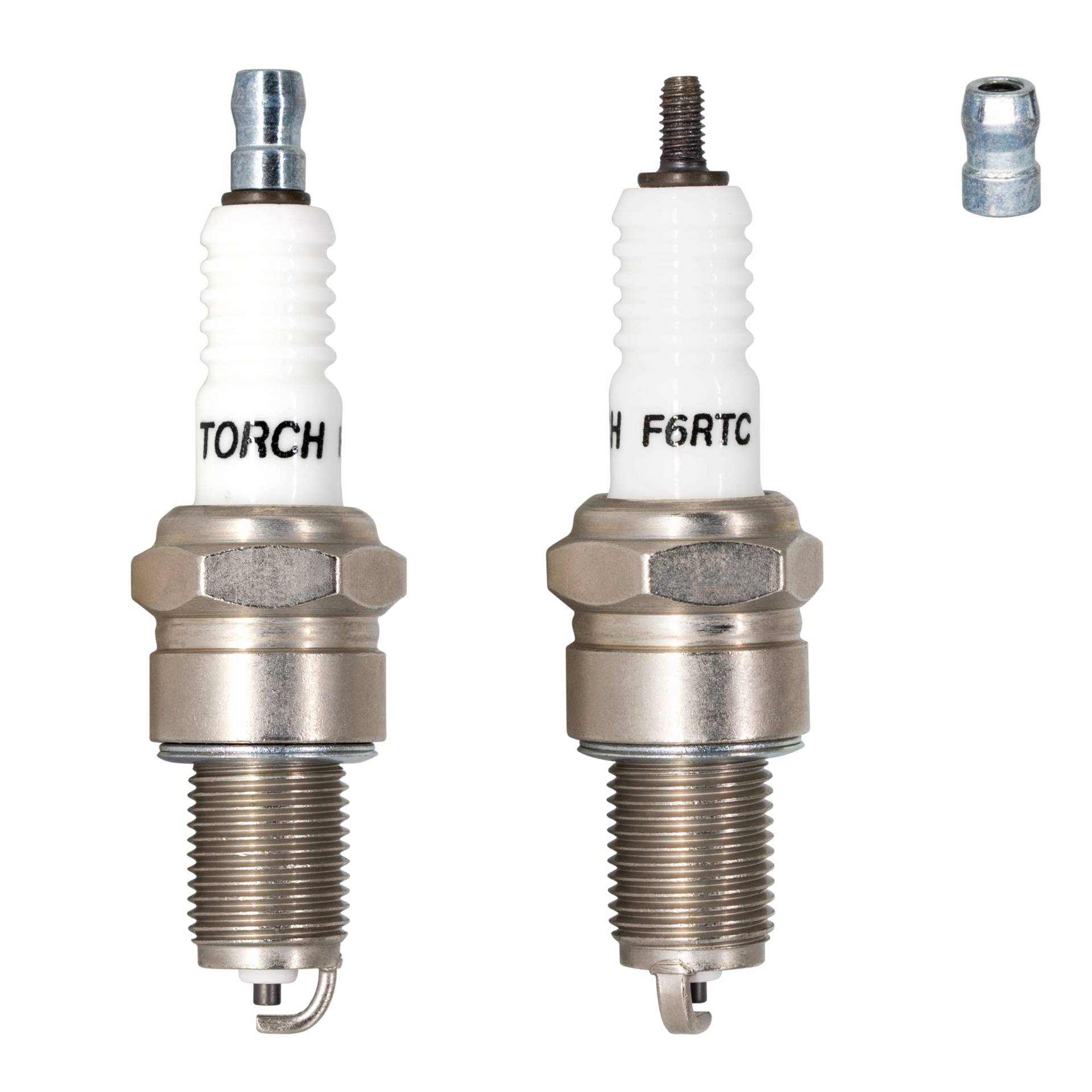 TORCH 2pcs F6RTC Zündkerze Ersetzen für NGK 7822/6634/BPR6ES, für 995/WR6DC 7900/WR7DC, für RN9YC RN10YC RN11YC Zündkerze, für 3047/W20EPR-U/VW20, für MTD 951-10292 751-10292 TORCH 131-039 von Torch