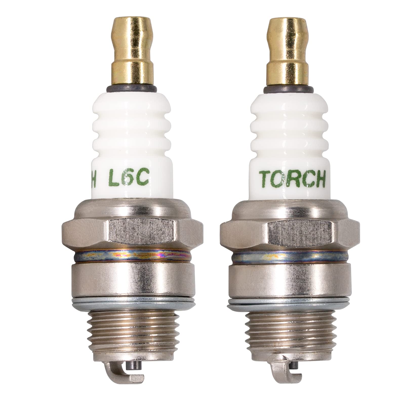 TORCH 2pcs L6C Zündkerzen Ersetzen für NGK BM6A BM6 Zündkerze, für CJ8 RCJ8 TJ8J Zündkerze, für W20M-U W20M-US Zündkerze, für WK175T1 WS6E WS7E WS8E 0241240600 Zündkerze, OEM von Torch