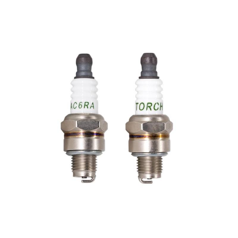 TORCH Zündkerze AC6RA Ersetzen für NGK CMR6A/1223 Zündkerze, für Champion 978/RY4C RY4CT10, für Autolite 4194 Zündkerze, für Brisk 3158 SR15C, OEM (2) von Torch