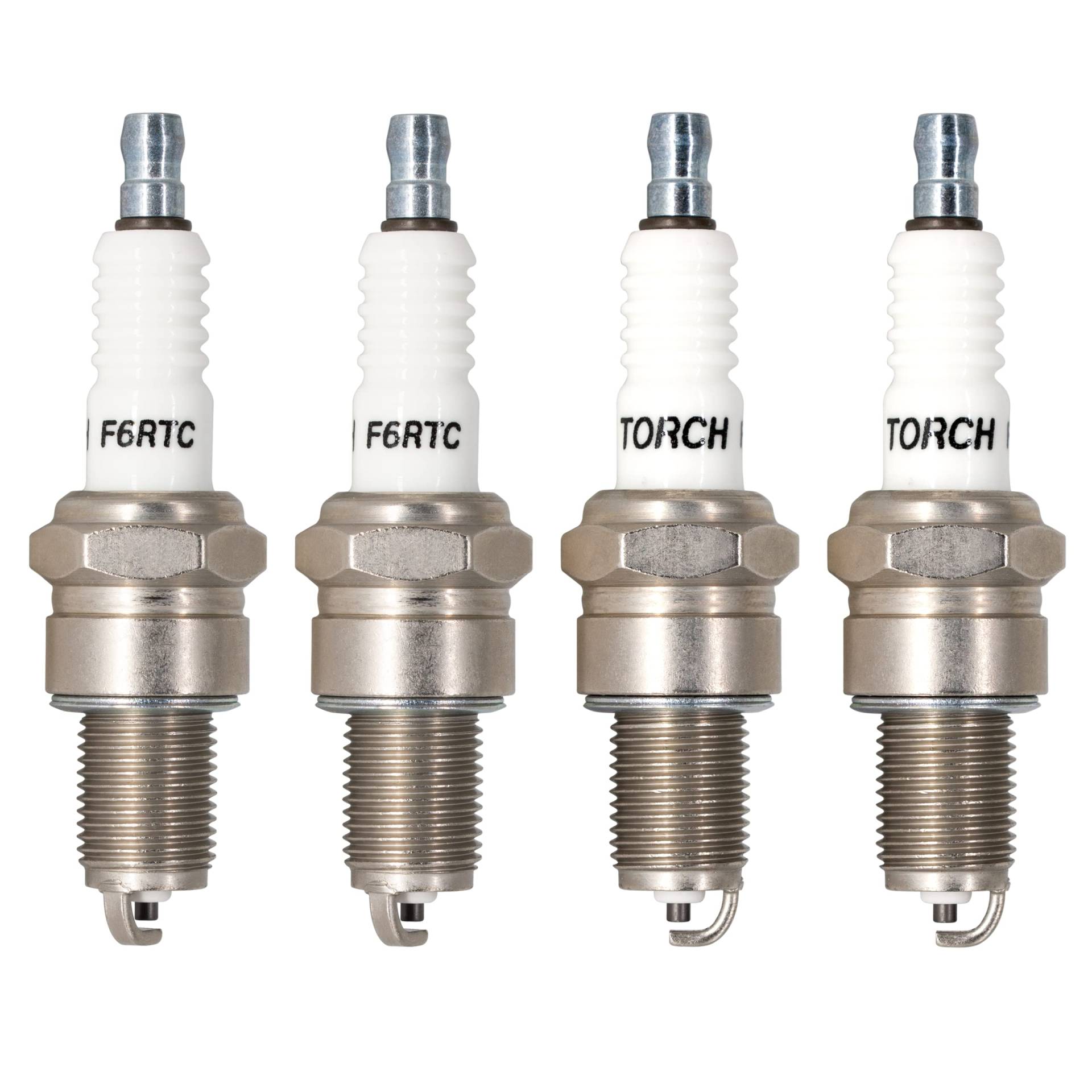 TORCH 4pcs F6RTC Zündkerze Ersetzen für NGK 7822/6634/BPR6ES, für 995/WR6DC 7900/WR7DC, für RN9YC RN10YC RN11YC Zündkerze, für 3047/W20EPR-U/VW20, für MTD 951-10292 751-10292 TORCH 131-039 von Torch