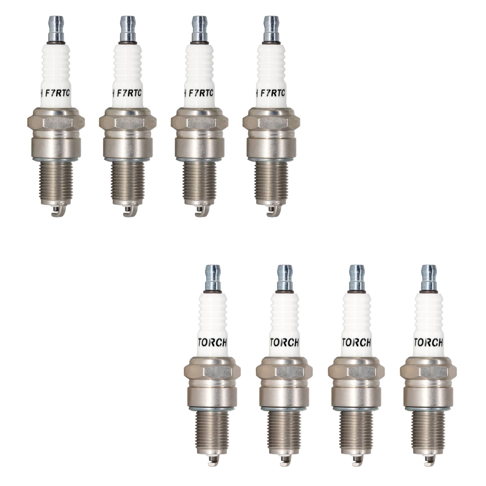 TORCH 8pcs F7RTC Zündkerze Ersetzen für N GK 5534/BPR7ES V-line-19,für 7992/WR5DC 4038/WR5DP, für 332/RN7YC 415/RN9YC 818/RN2C, für W22EPR-U/3088, R41CXLS, OEM TORCH 8pcs F7RTC Zündkerze Ersetzen für N GK 5534/BPR7ES V-line-19,für 7992/WR5DC 4038/WR5DP, für 332/RN7YC 415/RN9YC 818/RN2C, für W22EPR-U/3088, R41CXLS, OEM von Torch