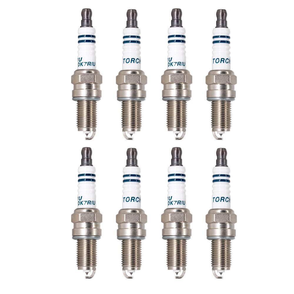 TORCH 8pcs DK7RIU Iridium Zündkerzen Ersetzen für NGK DCPR7E, für BOSCH YR7DC+ Zündkerze, für CHAMPION RA8HC/T04, für DENSO XU22EPR-U/3179/XU22EPR Zündkerze, OEM TORCH 8pcs DK7RIU Iridium Zündkerzen Ersetzen für NGK DCPR7E, für BOSCH YR7DC+ Zündkerze, für CHAMPION RA8HC/T04, für DENSO XU22EPR-U/3179/XU22EPR Zündkerze, OEM von Torch