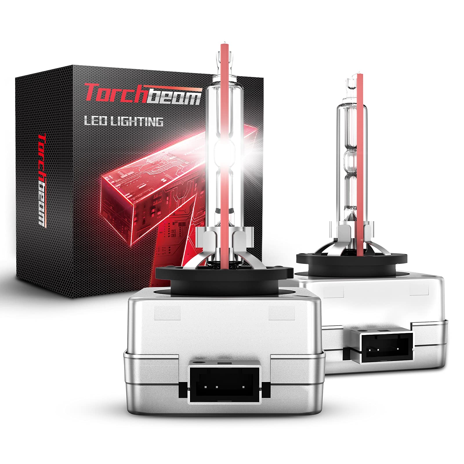 Torchbeam D3S Xenon Brenner, Xenon D3S HID 35W 6000K Weiß,150% Leuchtweite, Ersatz Xenon lampen, IP67, 5 Jahre Lebensdauer, 2 Stück von Torchbeam