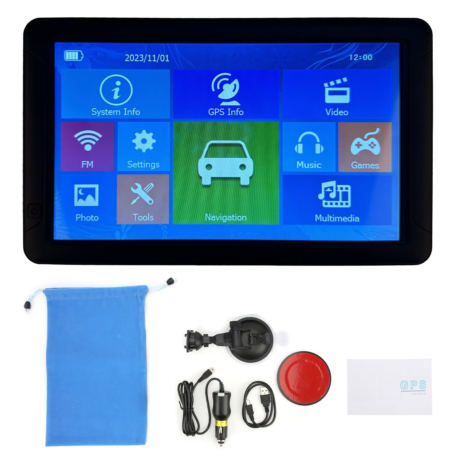 Torvex -Auto -GPS -Navigation, 9 -Zoll -Touchsbildschirm Tragbarer GPS -kompatibel mit LKW, Fahrzeugnavigationssystem, LKW -Route GPS -Einheit Torvex -Auto -GPS -Navigation, 9 -Zoll -Touchsbildschirm Tragbarer GPS -kompatibel mit LKW, Fahrzeugnavigationssystem, LKW -Route GPS -Einheit von Torvex