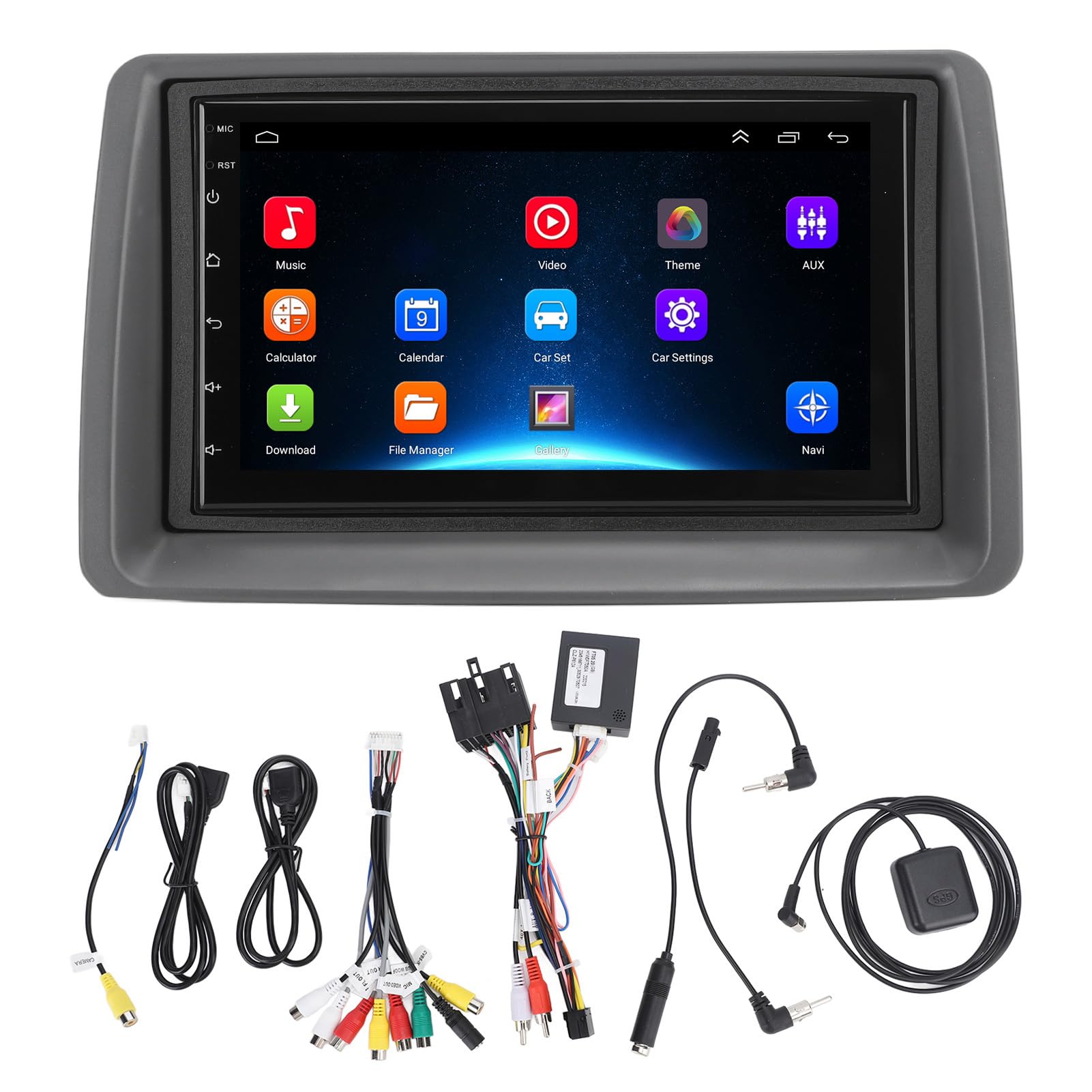 Torvex -Auto -Stereo -System, kompatibel mit Panda 2003 bis 2012 7in Touchscreen GPS -Navigation Android 12 Wireless Carplay Radio Unit (2+32+Carplay) von Torvex