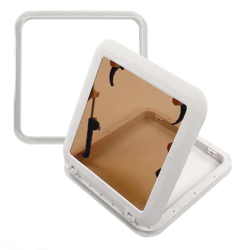 Torvex Bootsschluckfenster 495 mm Square Bullaulosthole Skylight Fluchtschluck Ersatz für Marine Yacht RV Deck Fenster von Torvex