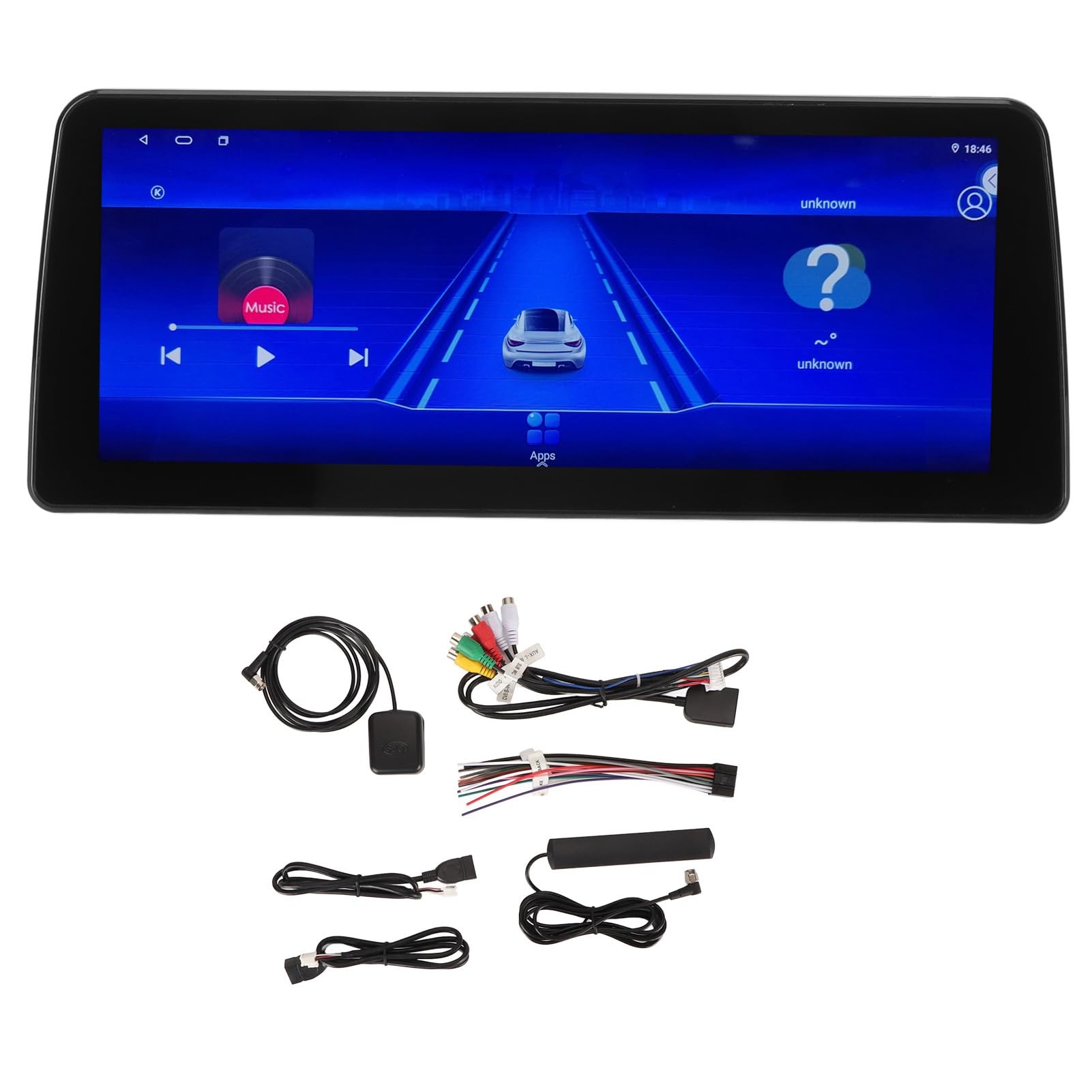 Torvex CarPlay Stereo -Touchscreen -Navigationssystem Wireless GPS -Player 12.3in Backup -Kamera -Kit Universal Car Multimedia -Einheit (Unterstützen Sie 360 ​​Panoramablick) von Torvex