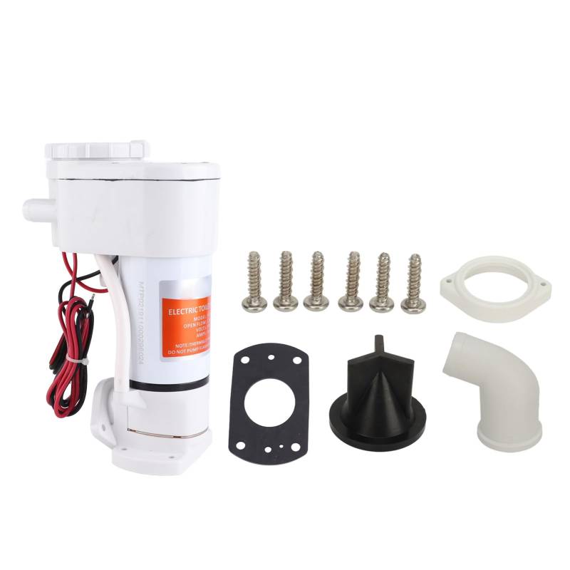 Torvex Electric Toilet Pumpe Marine Conversion Kit Selbst -Priming -Abfallentladungseinheit für Boot manuelle Toilette Austausch (24V 10A Maximum Flow Rate: 5.0 GPM/18.9 LPM) von Torvex