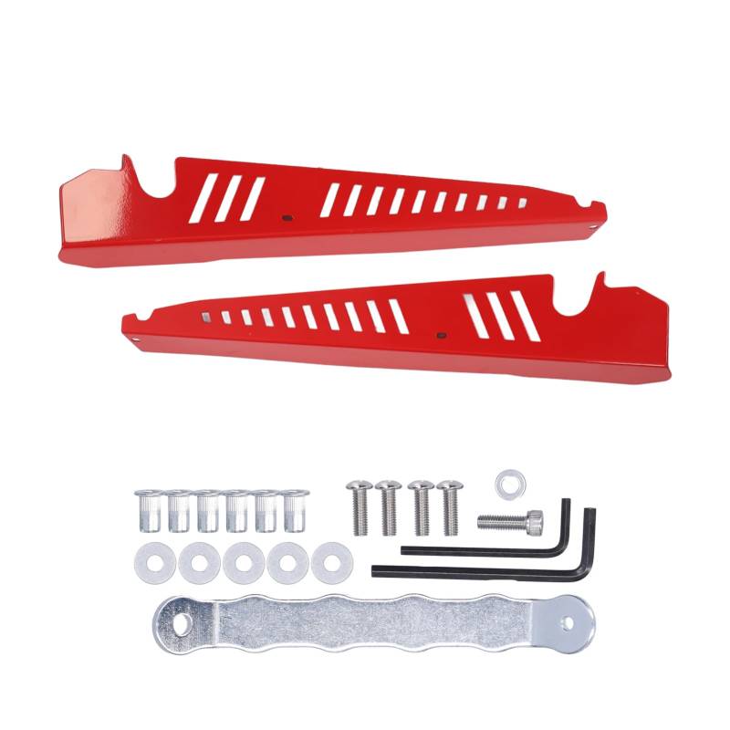 Torvex Kotflügelscharnern, Motorraumabdeckungen Seitentane Montage -Kit, kompatibel mit WRX STI 2015–2020 (Rot) von Torvex