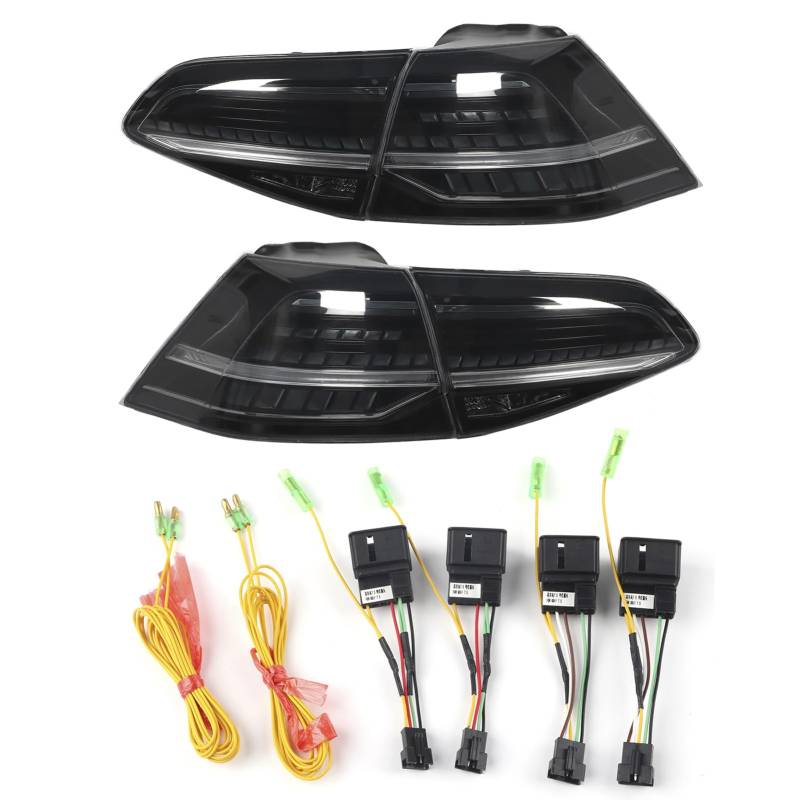 Torvex LED-Rücklichteinheit kompatibel mit MK7 MK7.5 GTD R 2013-2020, dynamisches Rücklicht VLAND R-Look mit Rauchglas von Torvex