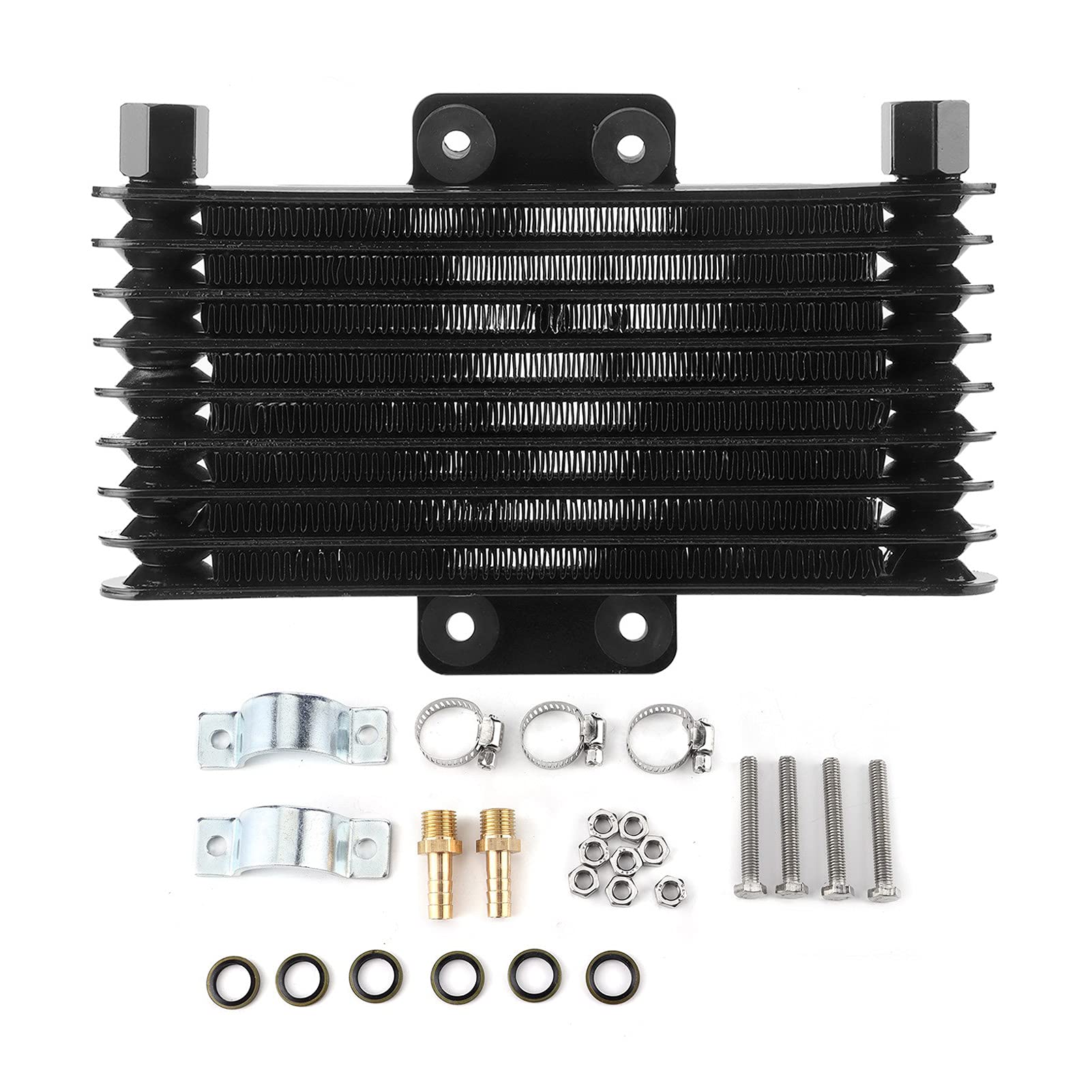 Torvex-Motoröl kühler, Motorrad-Kühler, Universal-Ölkühlung ssatz für 125CC 150CC 250CC, Motoröl-Heizkörper-System für ATV-Schmutz Fahrrad Torvex-Motoröl kühler, Motorrad-Kühler, Universal-Ölkühlung ssatz für 125CC 150CC 250CC, Motoröl-Heizkörper-System für ATV-Schmutz Fahrrad von Torvex