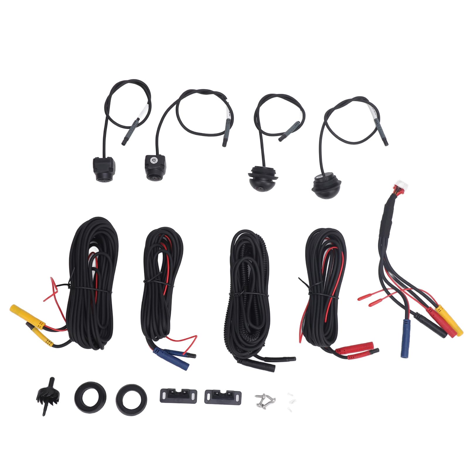 Torvex Panoramic View Camera System, 360 ° vorne nach hinten links rechts Kamera -Kit kompatibel mit Android Car Center -Steuerbildschirm 1080p HD Surround Kamera (2053a Chip + 6053a Objektiv) von Torvex