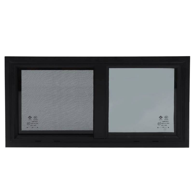 Torvex RV -Fensterbaugruppe, 550x260 mm horizontales vertikales Schiebebefenster mit Datenschutzbildschirm Insektennetz für Trailer -Umwandlung von Torvex