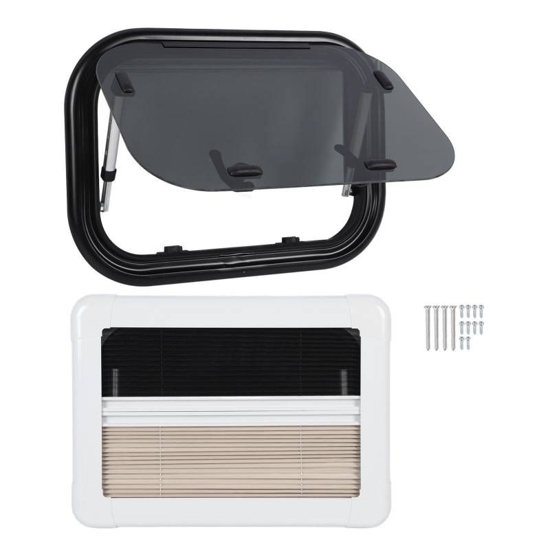 Torvex RV Gepäcktür, 16x12 -Zoll -Lagerschlüsselabdeckung mit belüftetem Kühlergrill Aluminium -Legierungsfach Zugang zu Anhängermotoren von Torvex