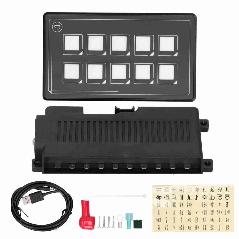 Torvex Schalter Panel Membran Tastatur LED Touch Control Modul Bluetooth App in PPTC für RV -Boot eingebaut von Torvex