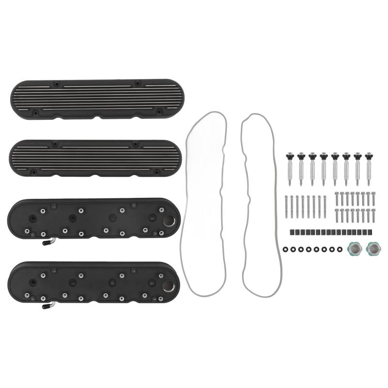 Torvex Ventilabdeckungssatz, verknüpfte Motorabdeckungsdichtung Kit kompatibel mit LS1 LS2 LS3 LS6 LS7, Aluminiumventilabdeckung Ersatzbaugruppe von Torvex