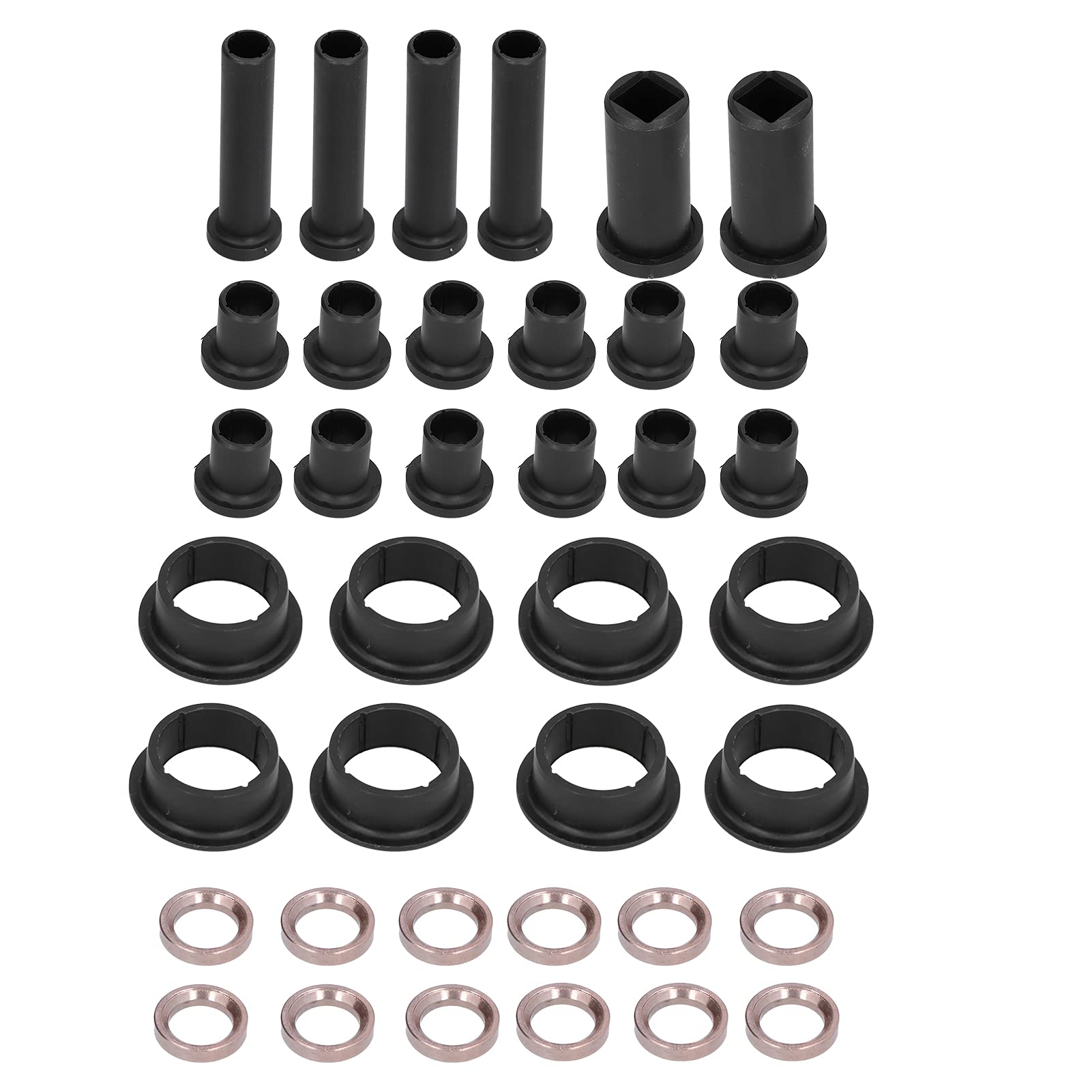 Torvex hinteres Suspensionsbuchse, 38pcs Set -Autobuchsen kompatibel mit Polaris Sportsman 700 2002, Schwarze Suspensionsteile, ATV Montage Kit Torvex hinteres Suspensionsbuchse, 38pcs Set -Autobuchsen kompatibel mit Polaris Sportsman 700 2002, Schwarze Suspensionsteile, ATV Montage Kit von Torvex