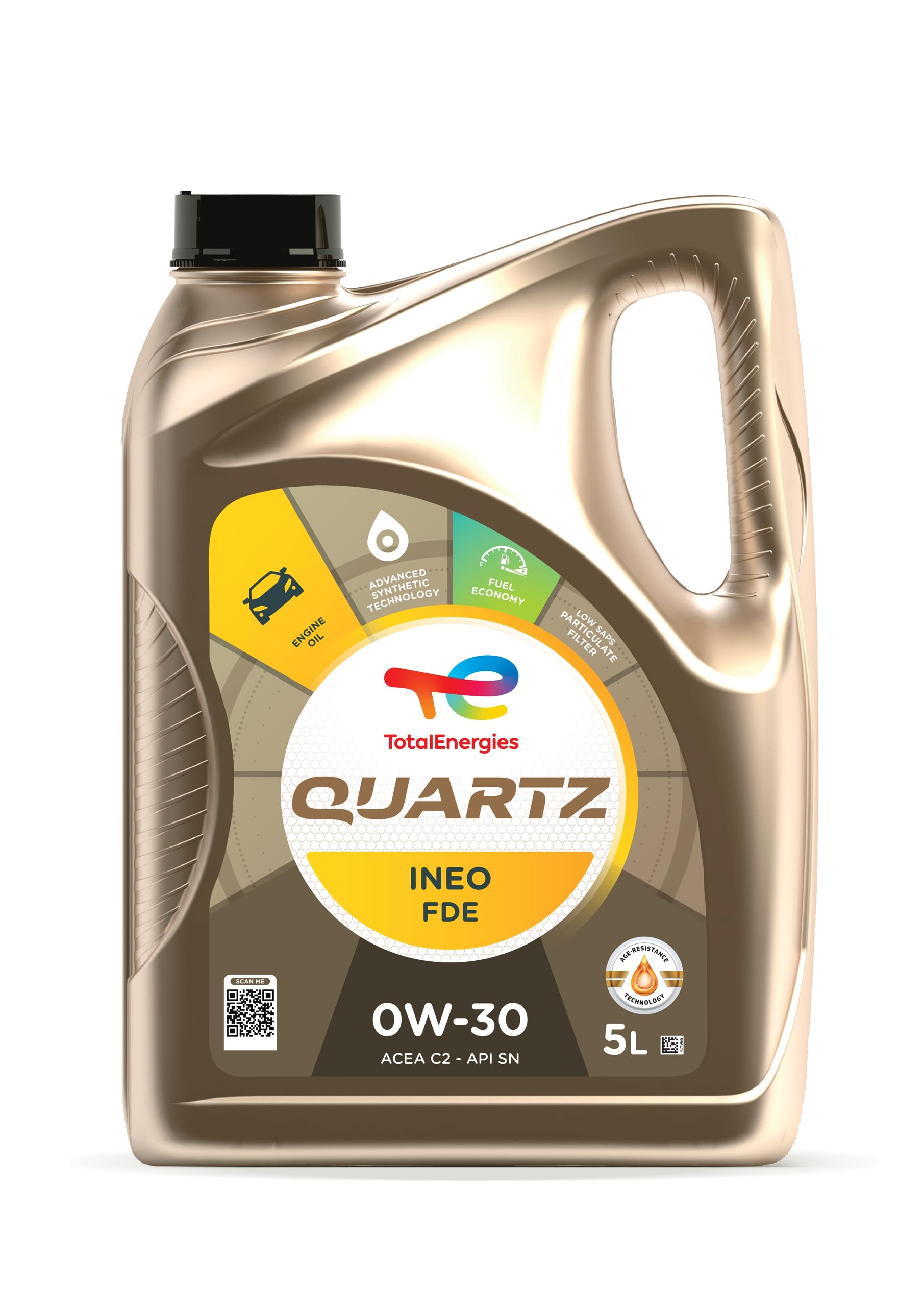 5 Liter TOTAL Quartz Ineo FDE 0W-30, Neutral von TotalEnergies