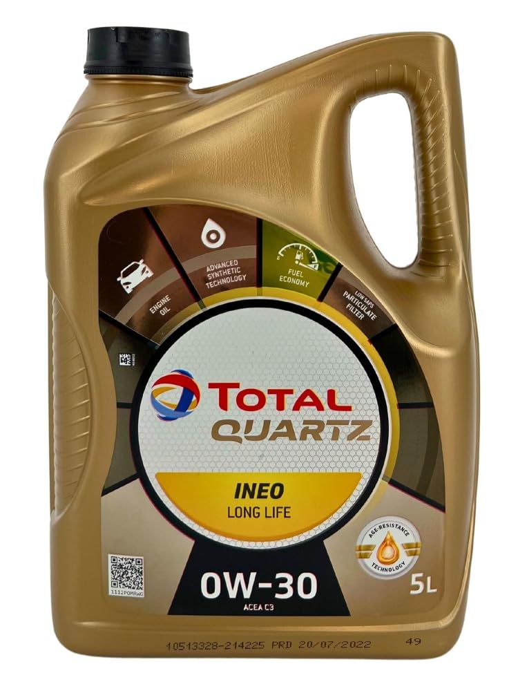 Motoröl Quarz Ineo Long Life 0W-30-5 Liter von Total