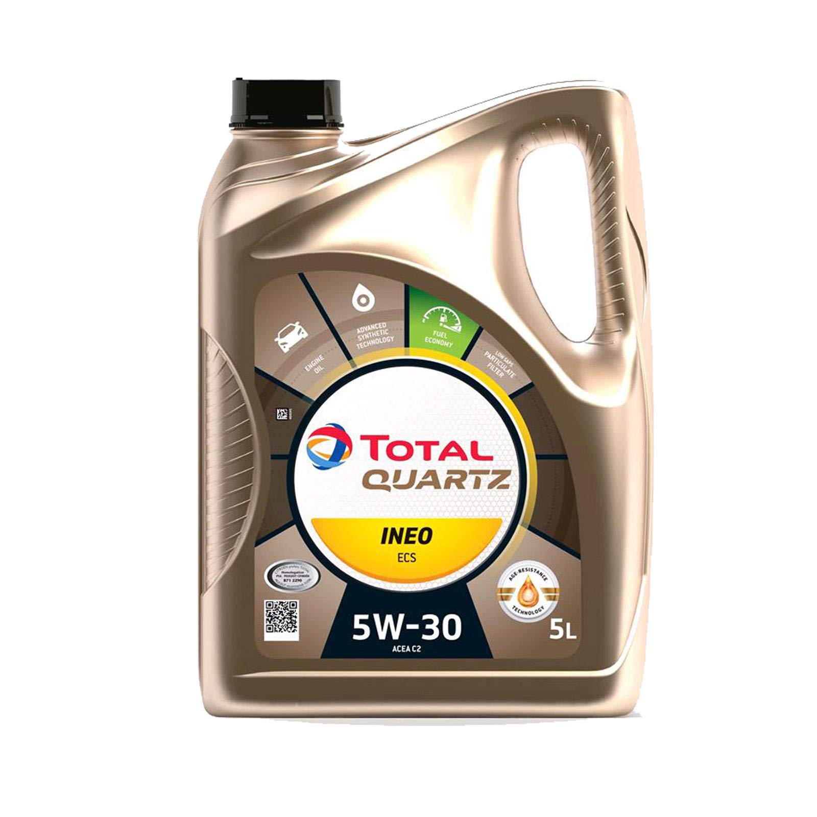 Total Quartz Ineo ECS PSA Group 5W-30 5 Liter, Neutral von Total