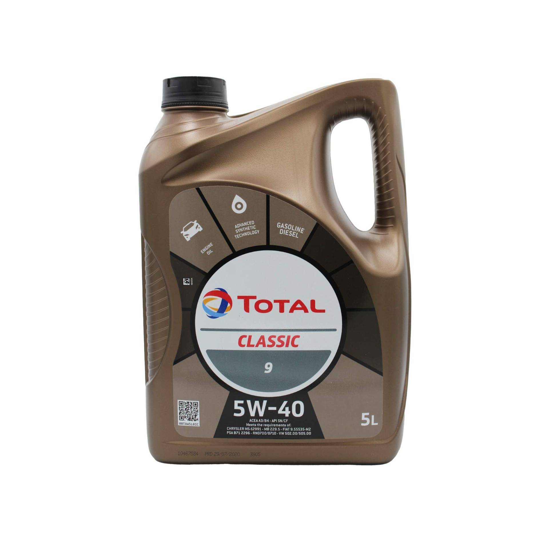 Total 156721 Motoröl Classic 5W-40, 5 Liter Total 156721 Motoröl Classic 5W-40, 5 Liter von Total
