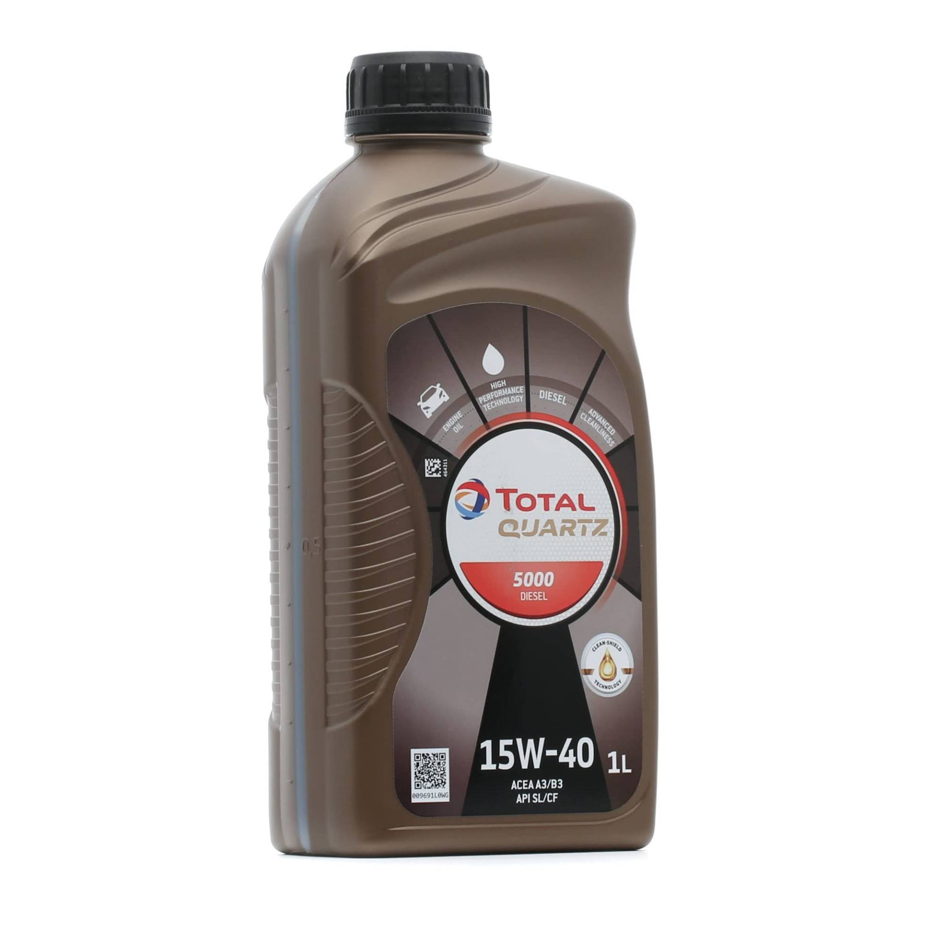 Total Motoröl Quartz Diesel 5000 15W40, 1 Liter Total Motoröl Quartz Diesel 5000 15W40, 1 Liter von Total